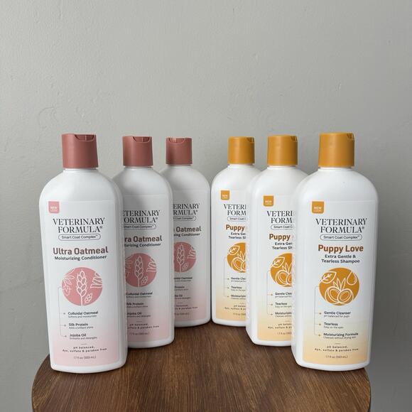 Veterinary Smart Coat Complex Shampoo And Conditioner Bundle Of 6 bottles